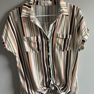 Eden & Olivia Multicolor Striped Top
